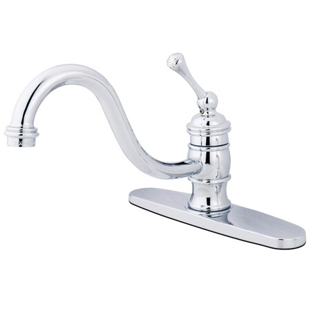Kingston Brass Restoration 8" Centerset Kitchen Faucet, Chrome KB3571BLLS